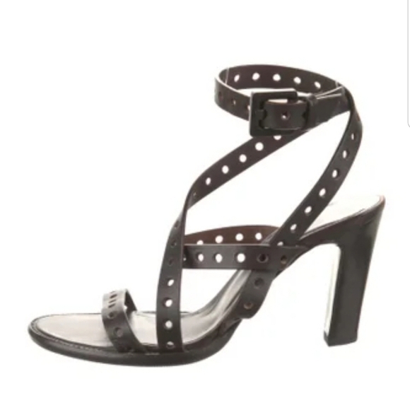 Bottega VenetaVintage Leather Cutout Accent Sandals